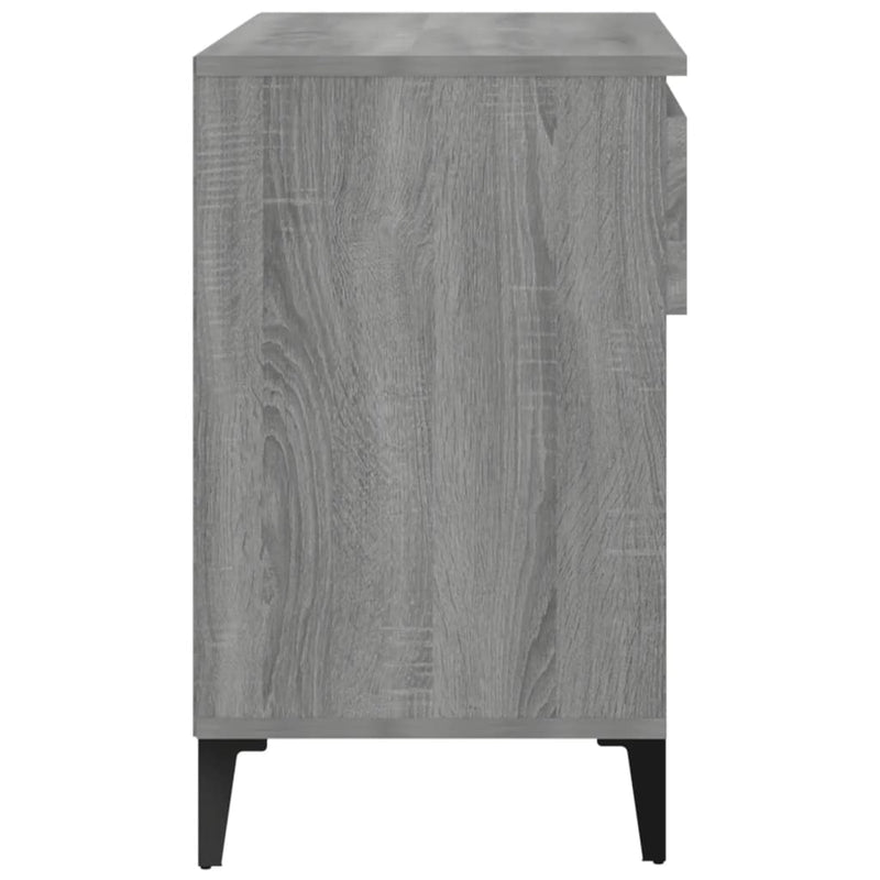 vidaXL szürke sonoma színű szerelt fa cipősszekrény 70x36x60 cm