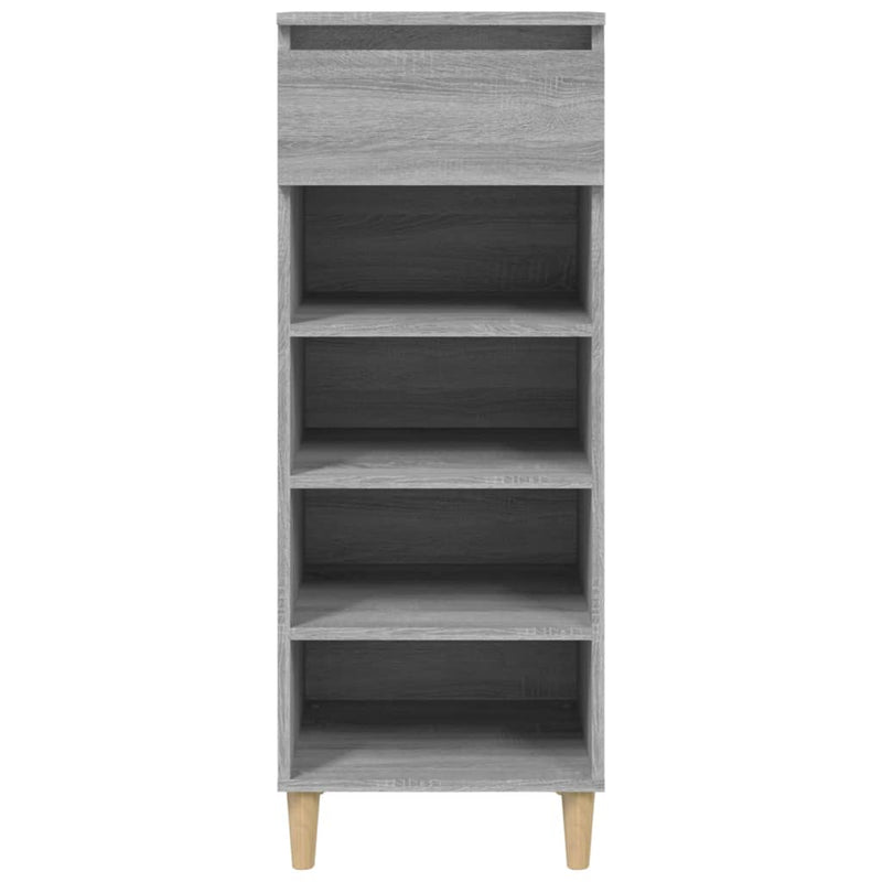 vidaXL szürke sonoma színű szerelt fa cipősszekrény 40x36x105 cm