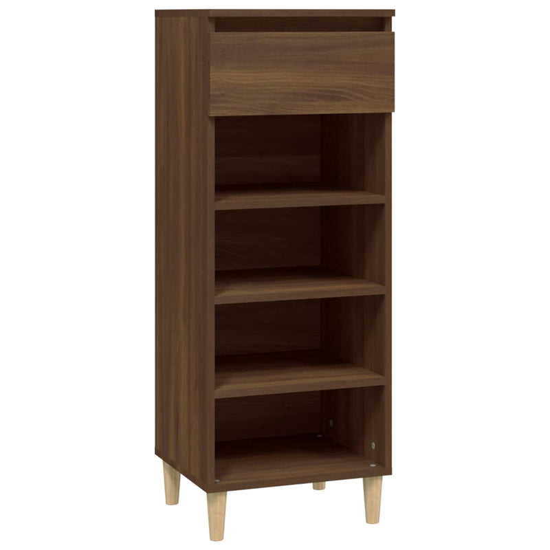 vidaXL barna tölgyszínű szerelt fa cipősszekrény 40x36x105 cm
