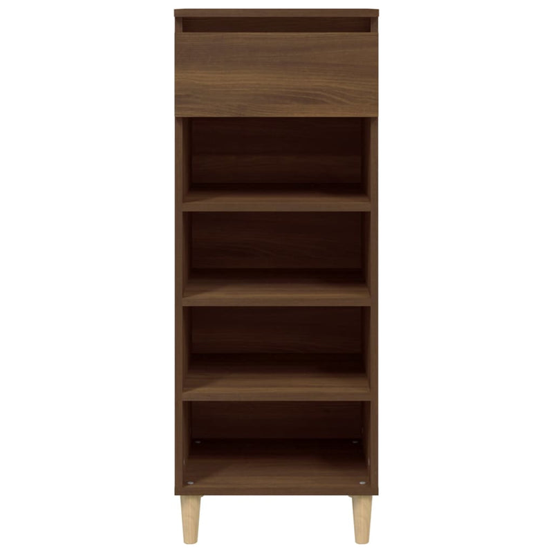 vidaXL barna tölgyszínű szerelt fa cipősszekrény 40x36x105 cm