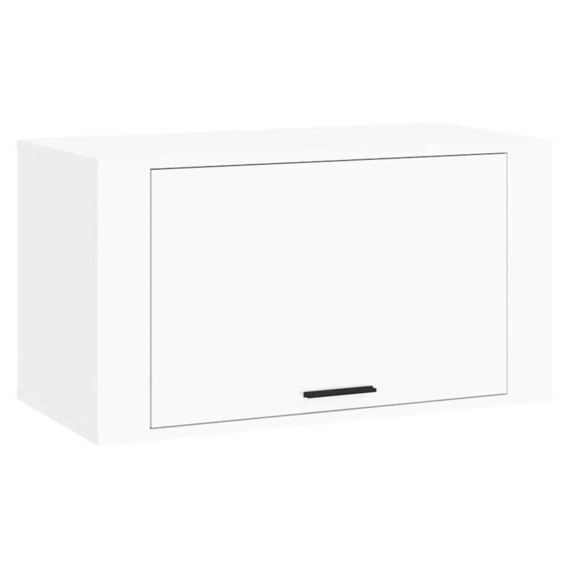vidaXL magasfényű fehér szerelt fa fali cipőszekrény 70 x 35 x 38 cm