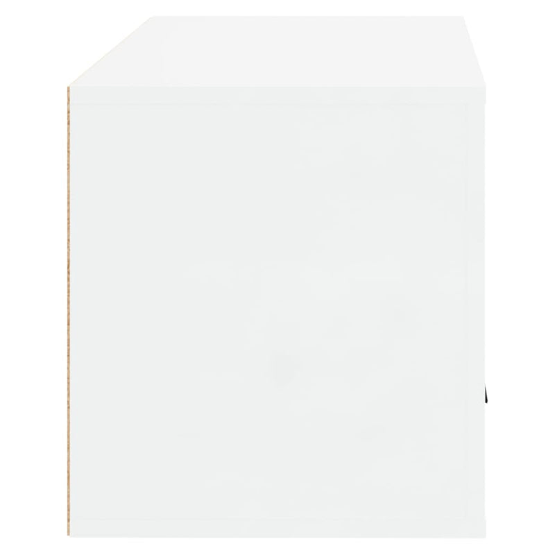 vidaXL magasfényű fehér szerelt fa fali cipőszekrény 70 x 35 x 38 cm