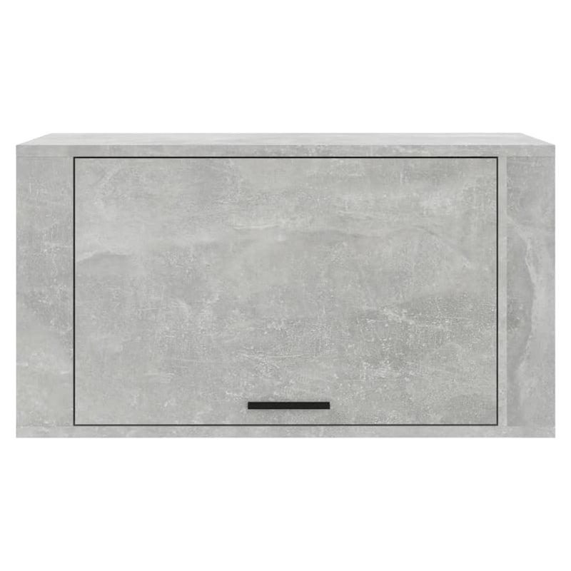 vidaXL betonszürke szerelt fa fali cipőszekrény 70 x 35 x 38 cm