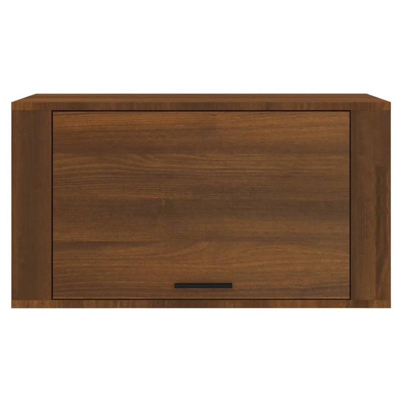vidaXL barna tölgyszínű tömör fenyőfa fali cipőszekrény 70x35x38 cm
