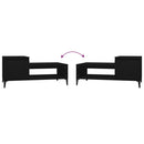 vidaXL fekete szerelt fa dohányzóasztal 100 x 50 x 45 cm