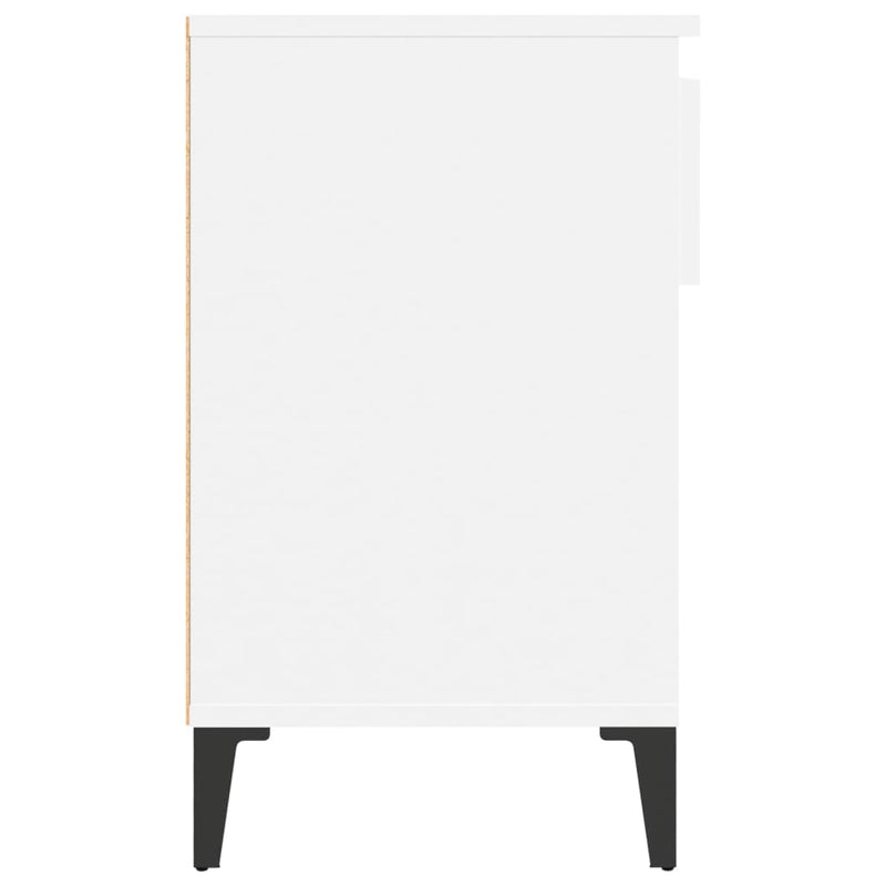 vidaXL fehér szerelt fa cipősszekrény 102x36x60 cm