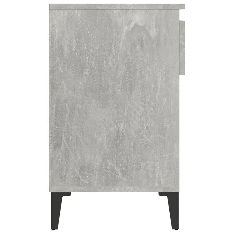 vidaXL betonszürke szerelt fa cipőszekrény 102x36x60 cm