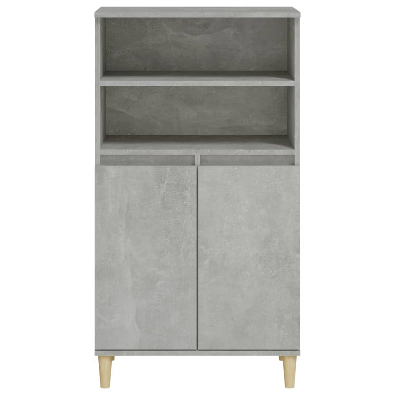 vidaXL betonszürke szerelt fa magasszekrény 60 x 36 x 110 cm