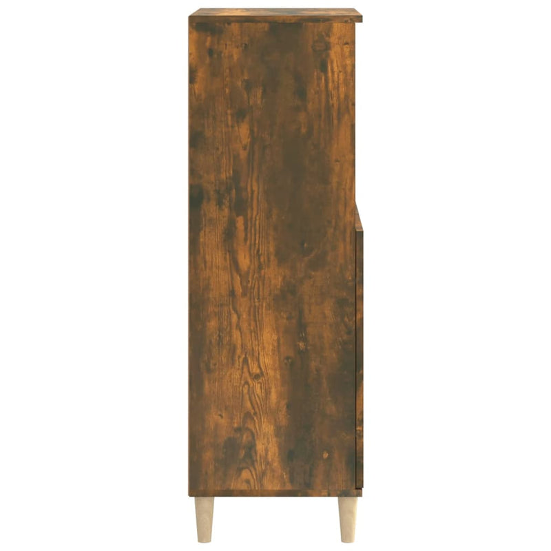 vidaXL füstös tölgy színű szerelt fa magasszekrény 60 x 36 x 110 cm