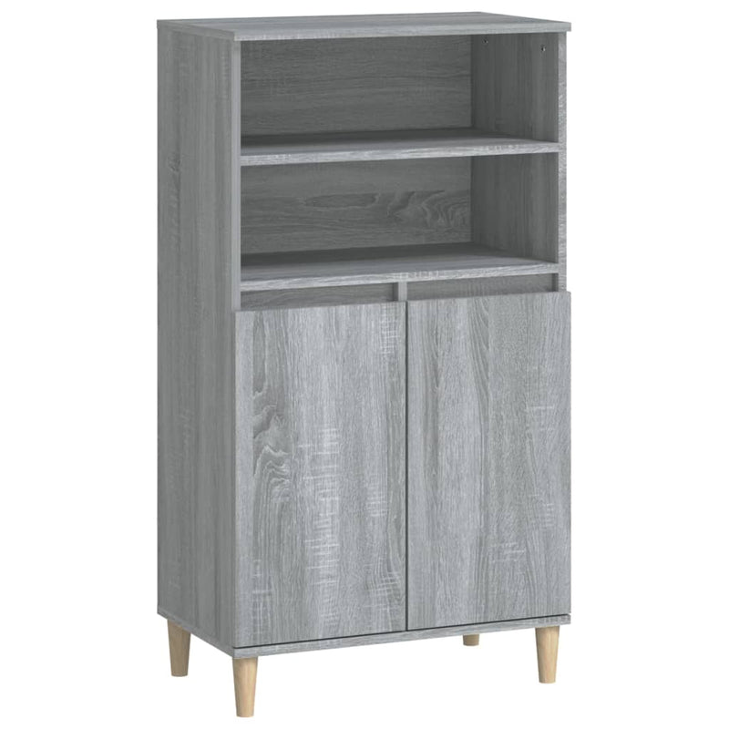 vidaXL szürke sonoma szerelt fa magasszekrény 60 x 36 x 110 cm