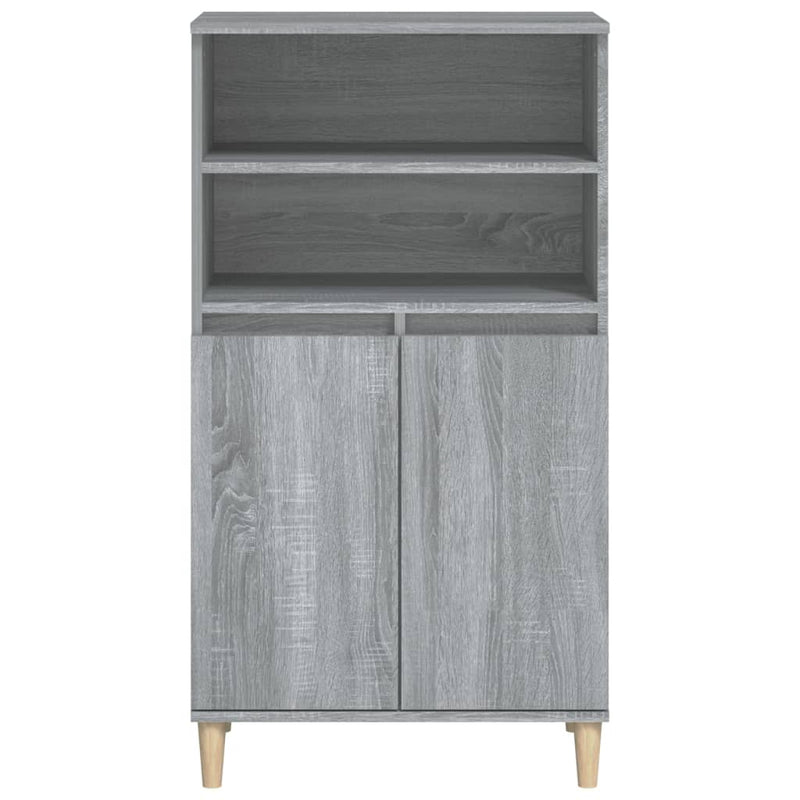 vidaXL szürke sonoma szerelt fa magasszekrény 60 x 36 x 110 cm
