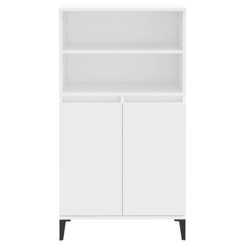 vidaXL fehér szerelt fa magasszekrény 60 x 36 x 110 cm