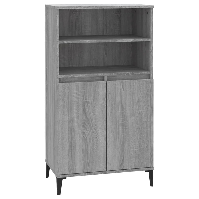 vidaXL szürke sonoma szerelt fa magasszekrény 60 x 36 x 110 cm
