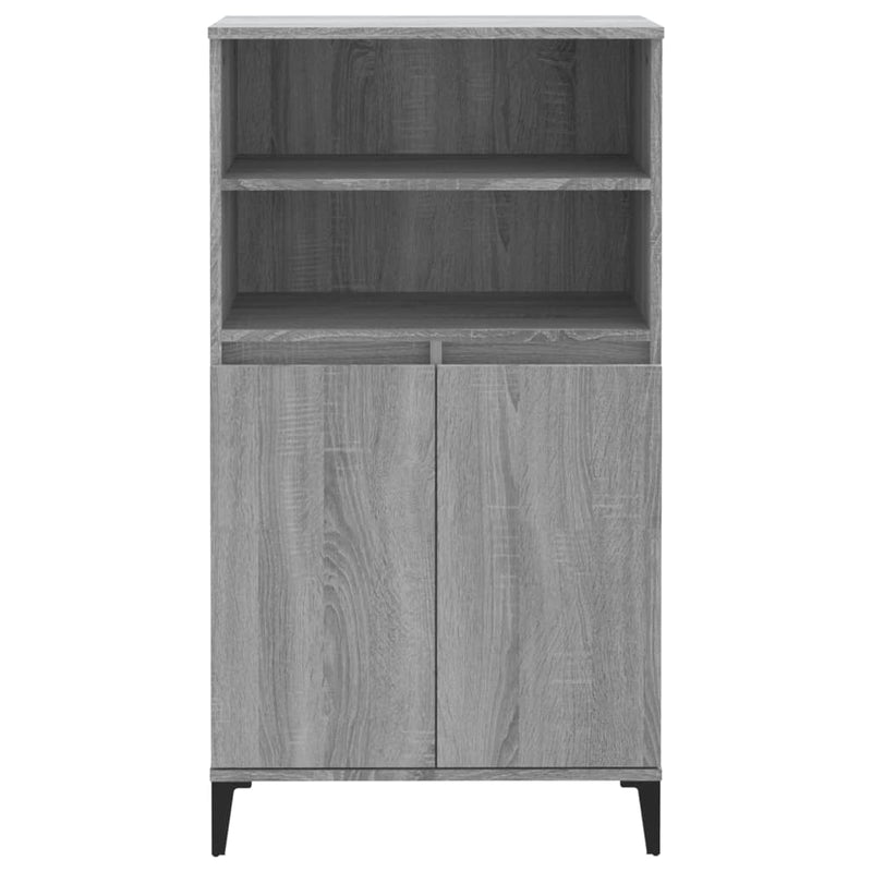 vidaXL szürke sonoma szerelt fa magasszekrény 60 x 36 x 110 cm