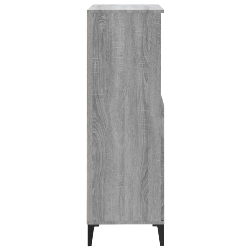 vidaXL szürke sonoma szerelt fa magasszekrény 60 x 36 x 110 cm