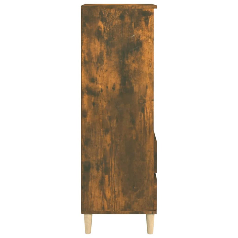 vidaXL füstös tölgy színű szerelt fa magasszekrény 40 x 36 x 110 cm