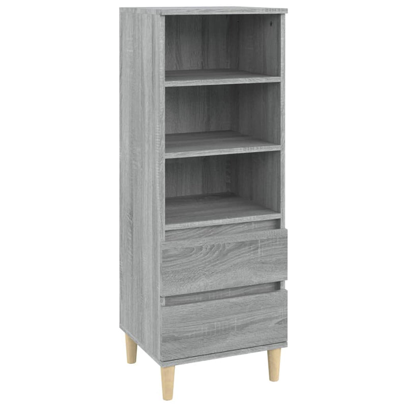 vidaXL szürke sonoma szerelt fa magasszekrény 40 x 36 x 110 cm