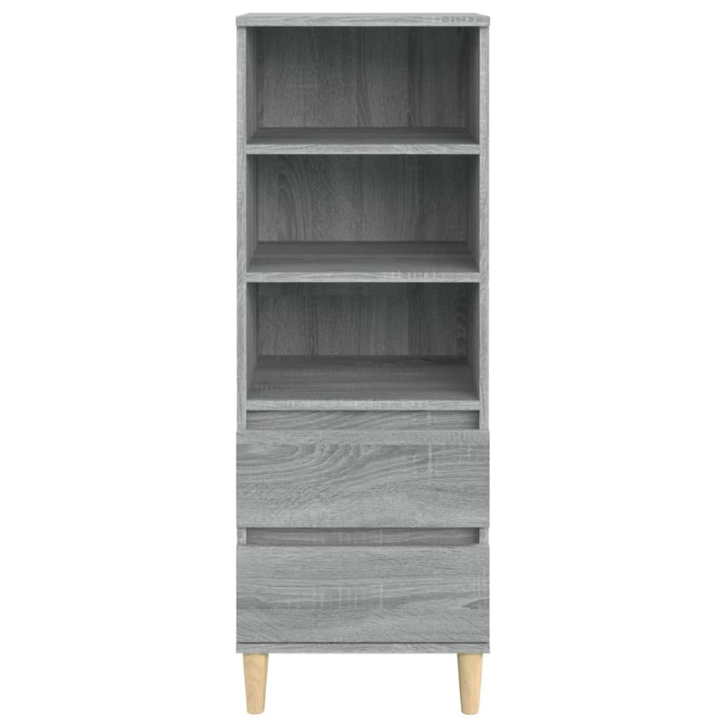 vidaXL szürke sonoma szerelt fa magasszekrény 40 x 36 x 110 cm