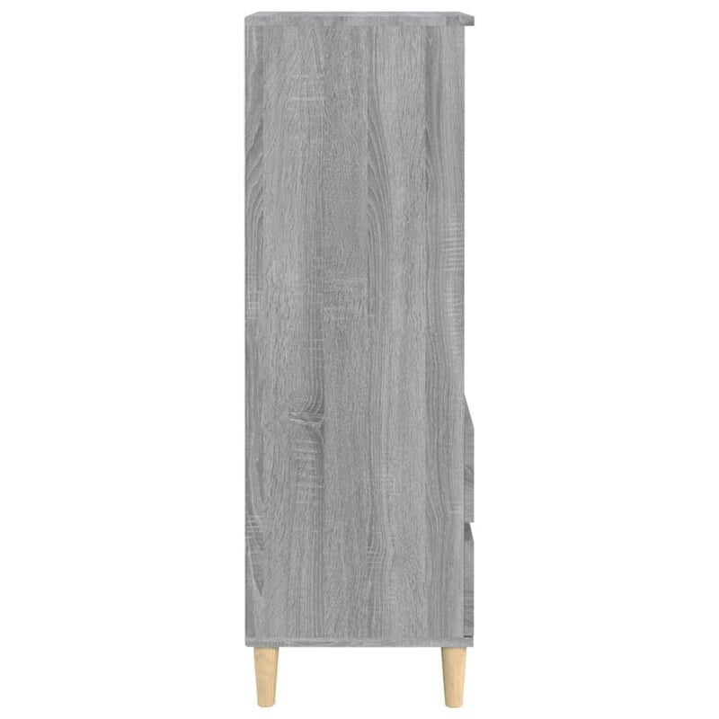 vidaXL szürke sonoma szerelt fa magasszekrény 40 x 36 x 110 cm