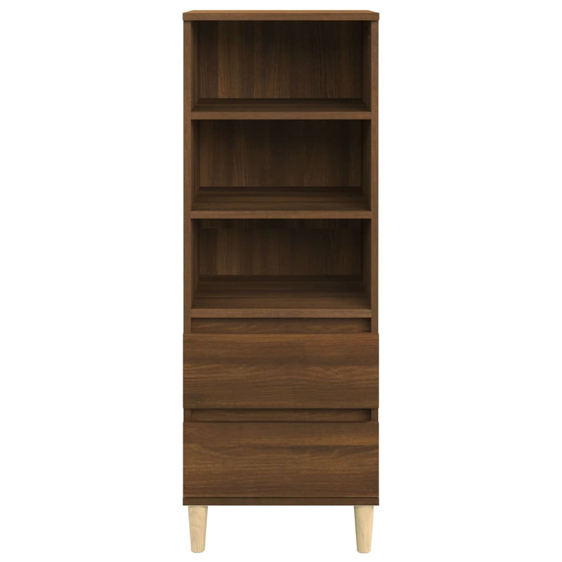 vidaXL barna tölgyszínű szerelt fa magasszekrény 40 x 36 x 110 cm
