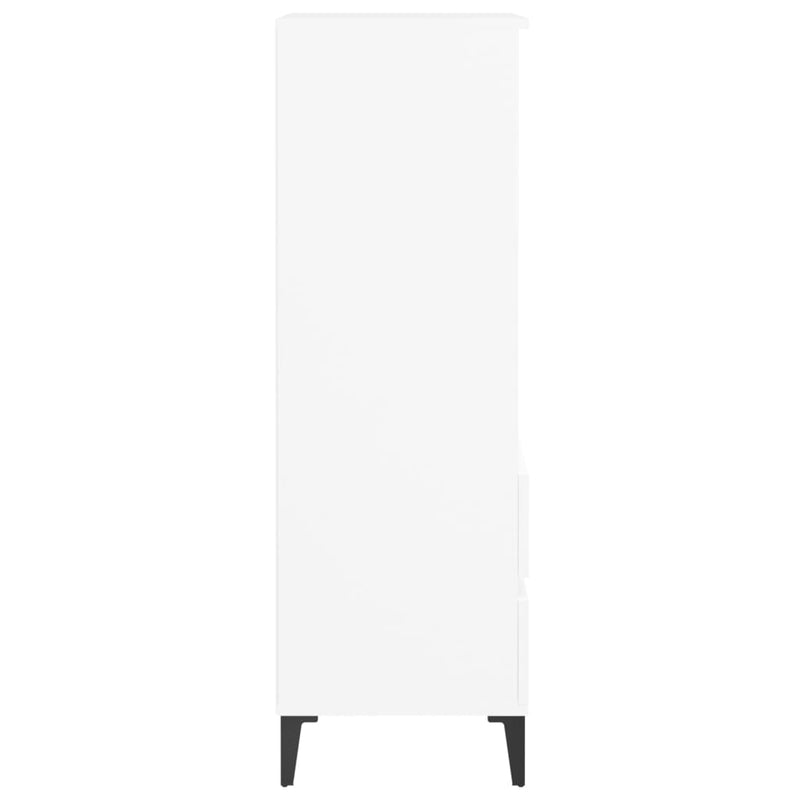 vidaXL fehér szerelt fa magasszekrény 40 x 36 x 110 cm
