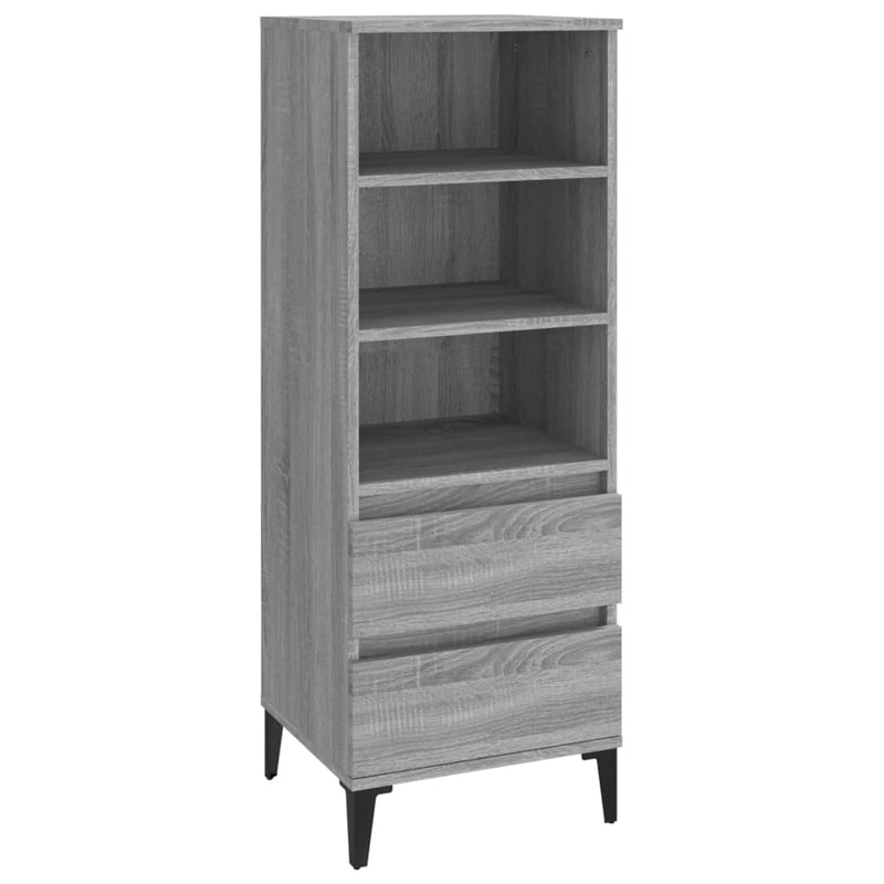 vidaXL szürke sonoma szerelt fa magasszekrény 40 x 36 x 110 cm