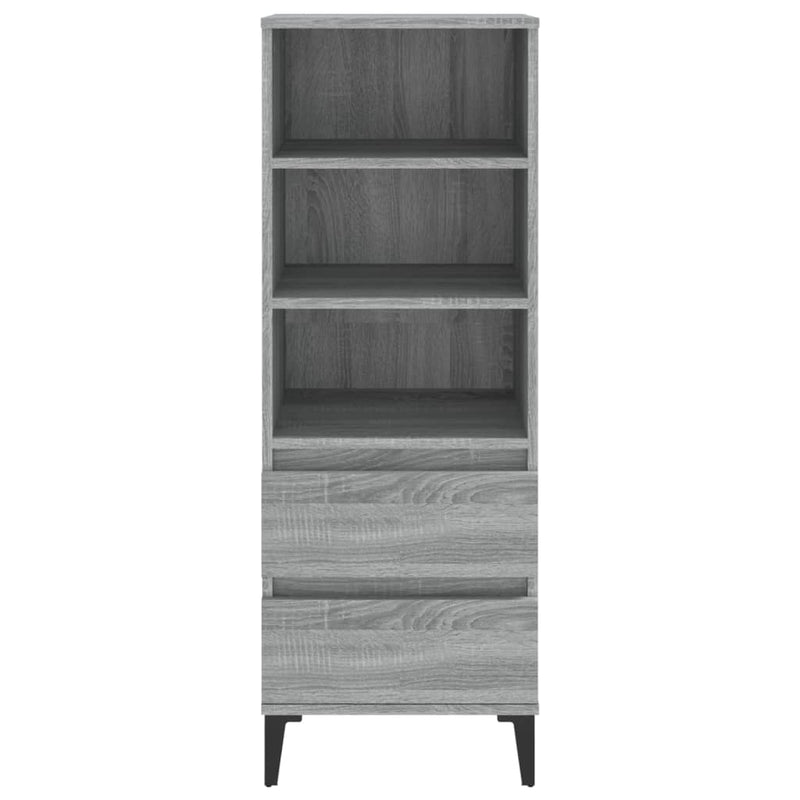 vidaXL szürke sonoma szerelt fa magasszekrény 40 x 36 x 110 cm