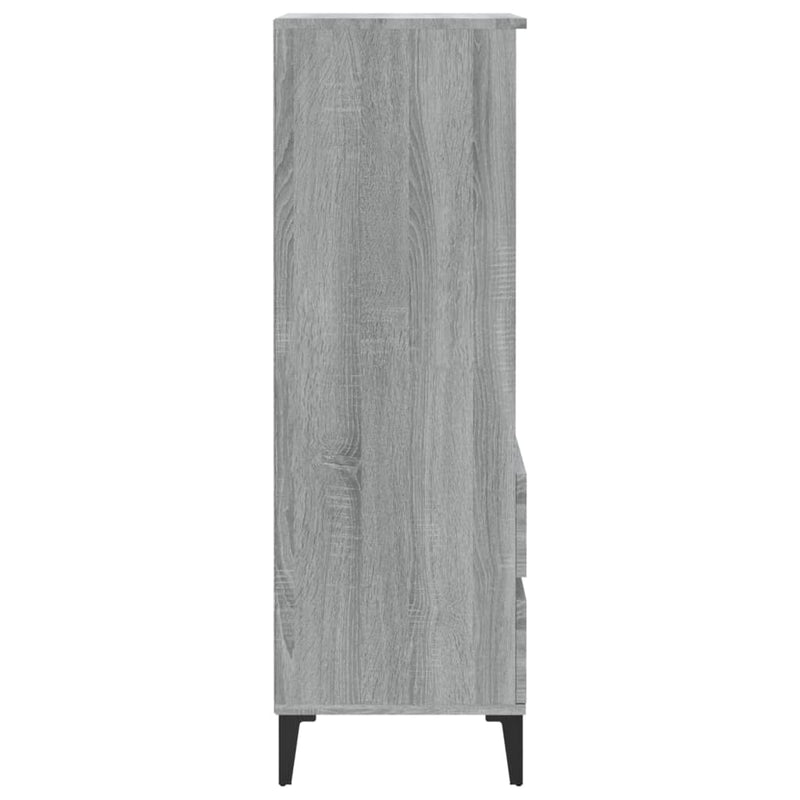 vidaXL szürke sonoma szerelt fa magasszekrény 40 x 36 x 110 cm