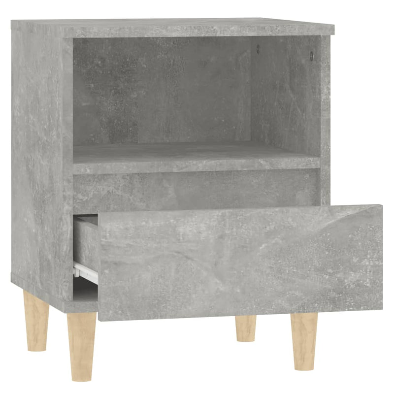 vidaXL 2 db betonszürke éjjeliszekrény 40x35x50 cm