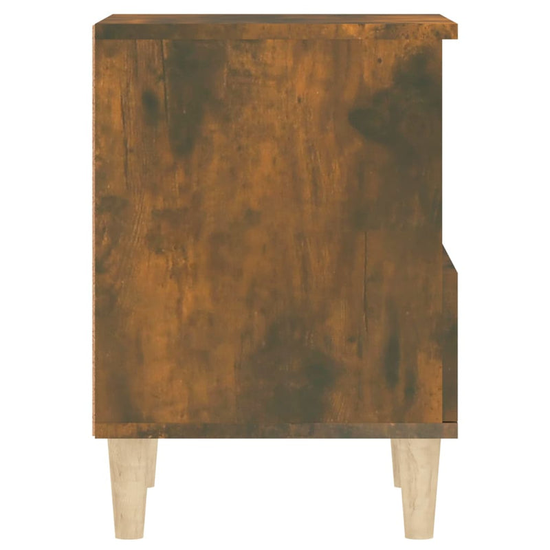 vidaXL 2 db füstös tölgy színű éjjeliszekrény 40x35x50 cm