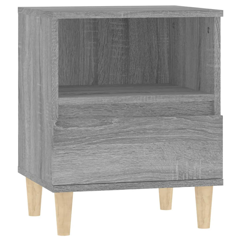 vidaXL 2 db szürke sonoma színű éjjeliszekrény 40x35x50 cm