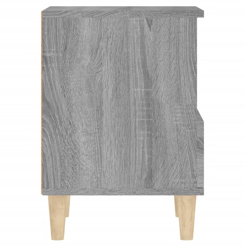 vidaXL 2 db szürke sonoma színű éjjeliszekrény 40x35x50 cm