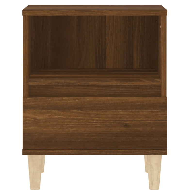 vidaXL 2 db barna tölgy színű éjjeliszekrény 40x35x50 cm
