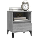 vidaXL 2 db szürke sonoma színű éjjeliszekrény 40x35x50 cm