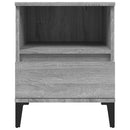 vidaXL 2 db szürke sonoma színű éjjeliszekrény 40x35x50 cm