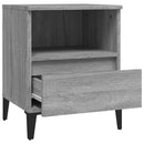 vidaXL 2 db szürke sonoma színű éjjeliszekrény 40x35x50 cm