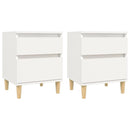 vidaXL 2 db fehér éjjeliszekrény 40 x 35 x 50 cm