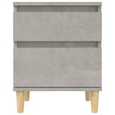vidaXL 2 db betonszürke éjjeliszekrény 40x35x50 cm