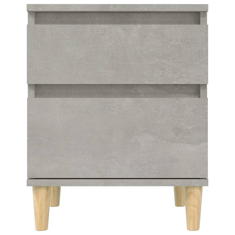 vidaXL 2 db betonszürke éjjeliszekrény 40x35x50 cm