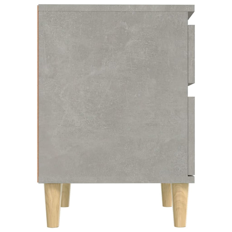 vidaXL 2 db betonszürke éjjeliszekrény 40x35x50 cm