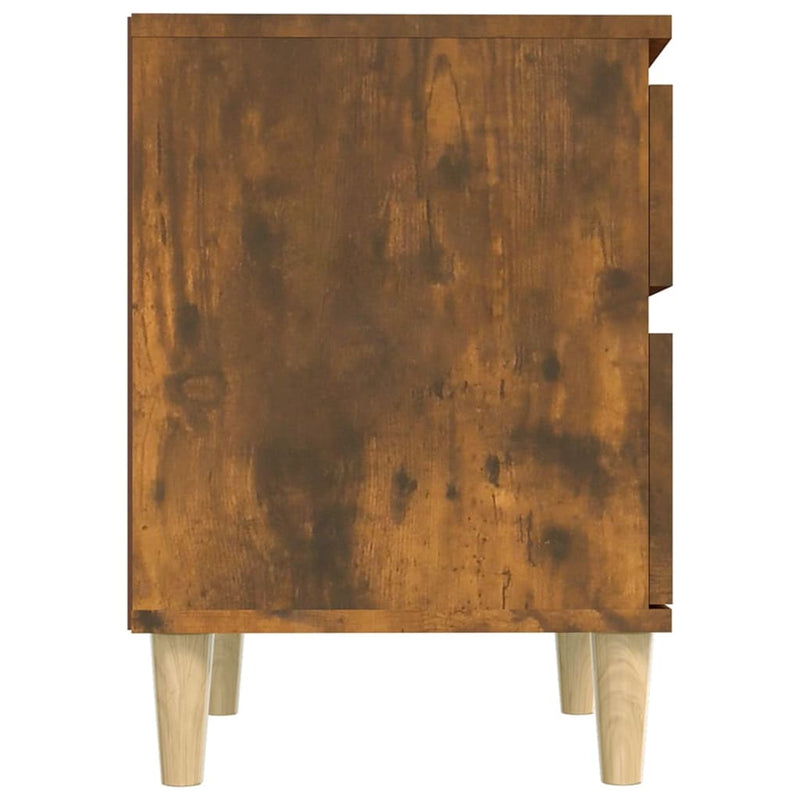 vidaXL 2 db füstös tölgy színű éjjeliszekrény 40x35x50 cm