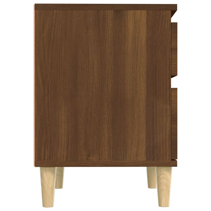 vidaXL 2 db barna tölgy színű éjjeliszekrény 40x35x50 cm