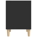 vidaXL fekete szerelt fa éjjeliszekrény 40 x 35 x 50 cm