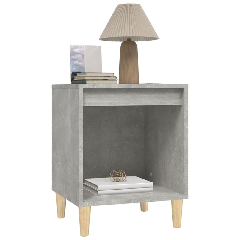 vidaXL 2 db betonszürke éjjeliszekrény 40x35x50 cm