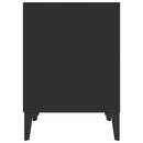 vidaXL fekete éjjeliszekrény 40 x 35 x 50 cm