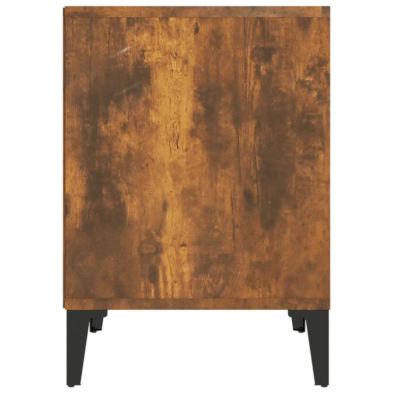 vidaXL 2 db füstös tölgy színű éjjeliszekrény 40x35x50 cm