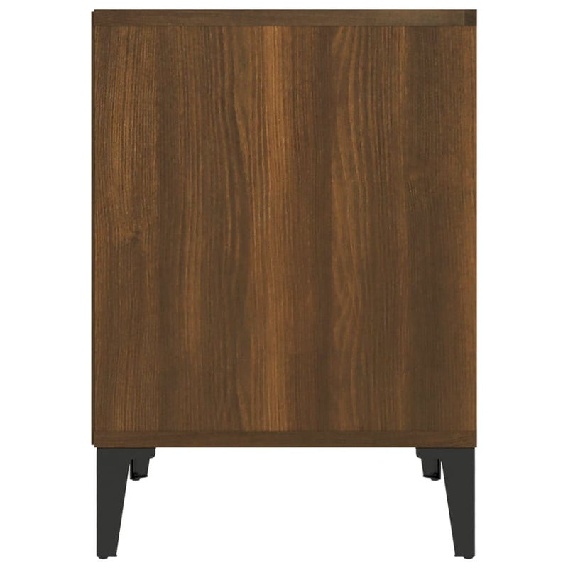 vidaXL 2 db barna tölgy színű éjjeliszekrény 40x35x50 cm
