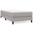 vidaXL világosszürke szövet ágykeret matrac nélkül 100x200 cm