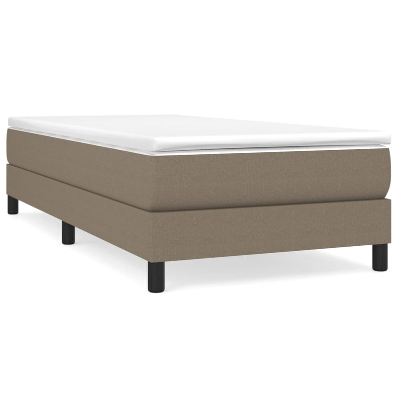 vidaXL tópszínű szövet ágykeret matrac nélkül 100x200 cm