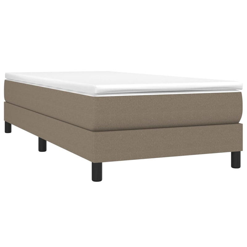 vidaXL tópszínű szövet ágykeret matrac nélkül 100x200 cm
